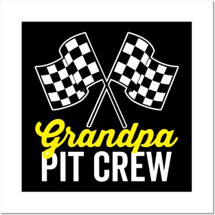 Grandpa Pit Crew Posters and Art